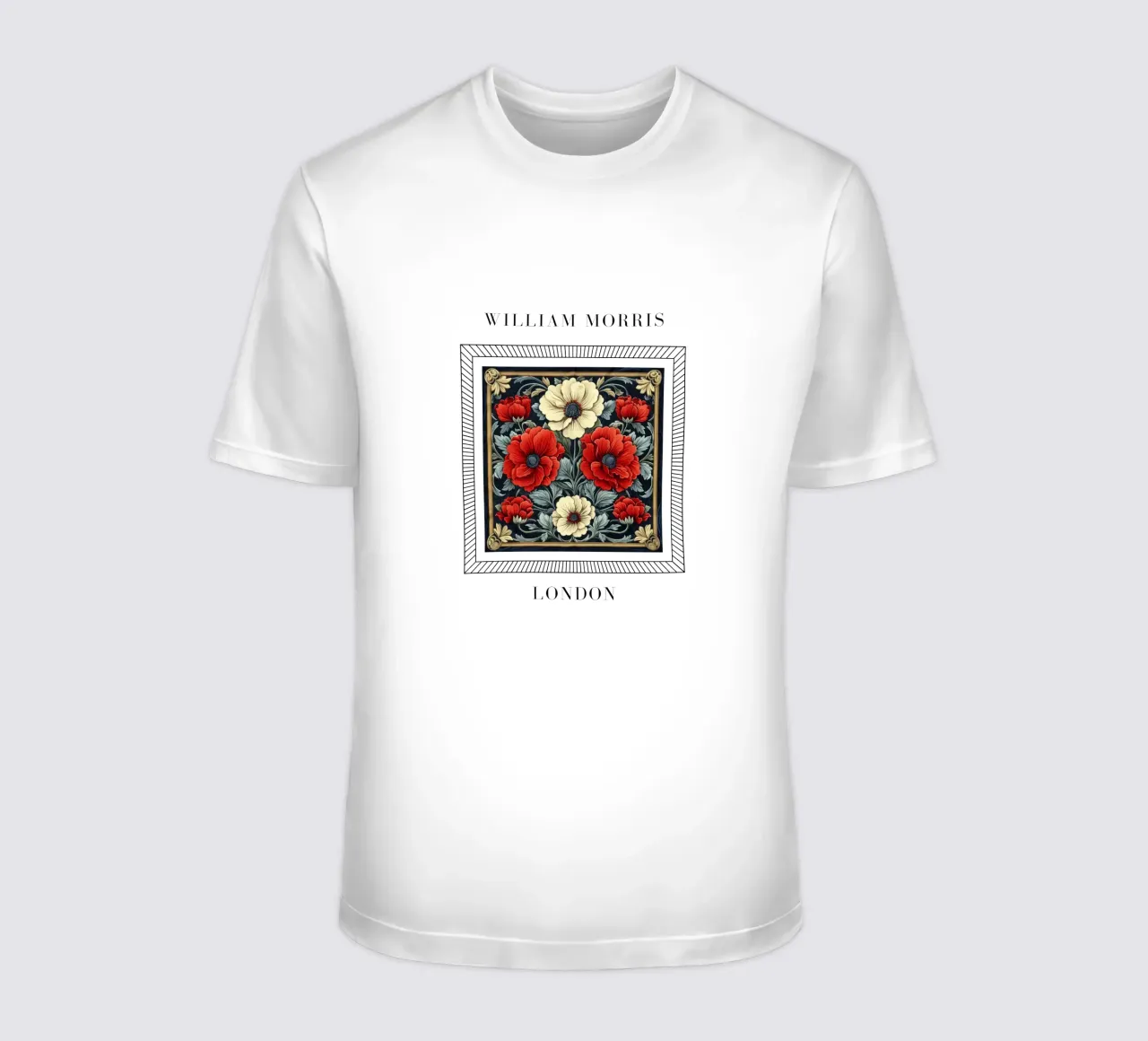Floral symphonies: Morris' designs in their full splendour t-shirt by Nikis Art Studio