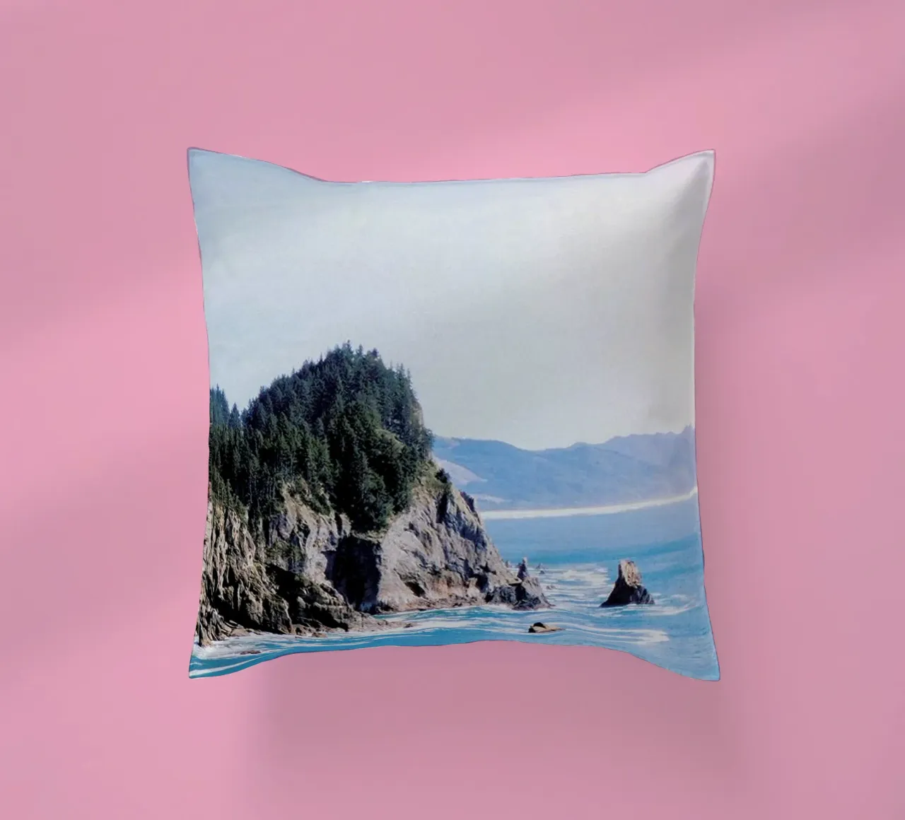 Cape Falcon decorative cushion by Leah Flores