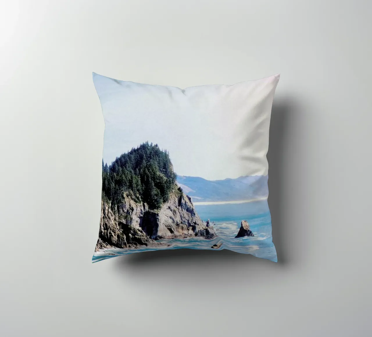 Cape Falcon decorative cushion by Leah Flores