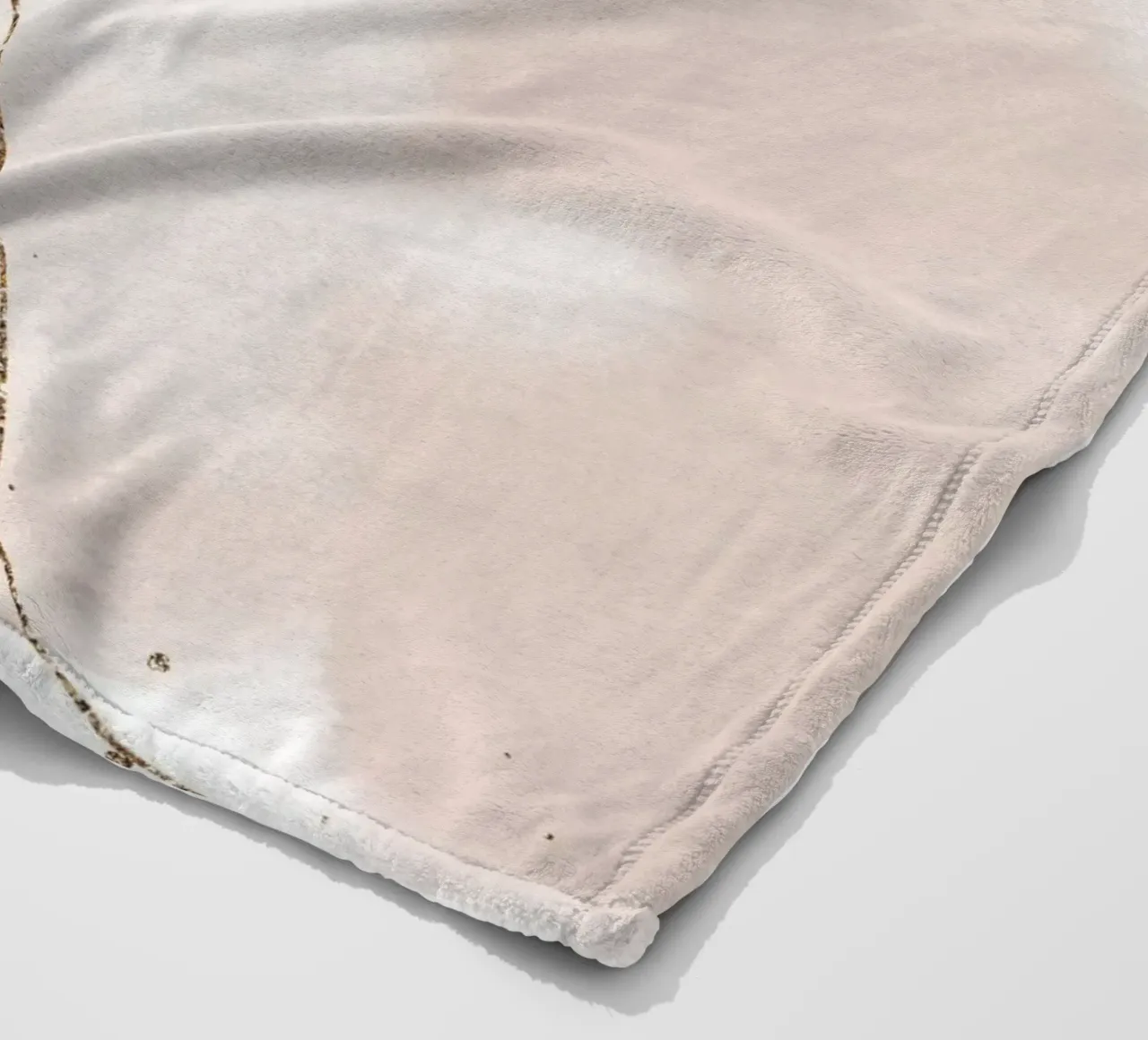 Delicate elegance - abstract art with gold accents fleece blanket by Whole©