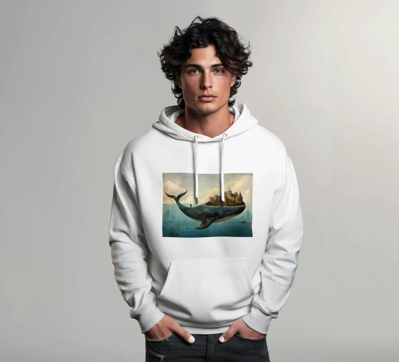 The Journey of Worlds felpa con cappuccio da christephania