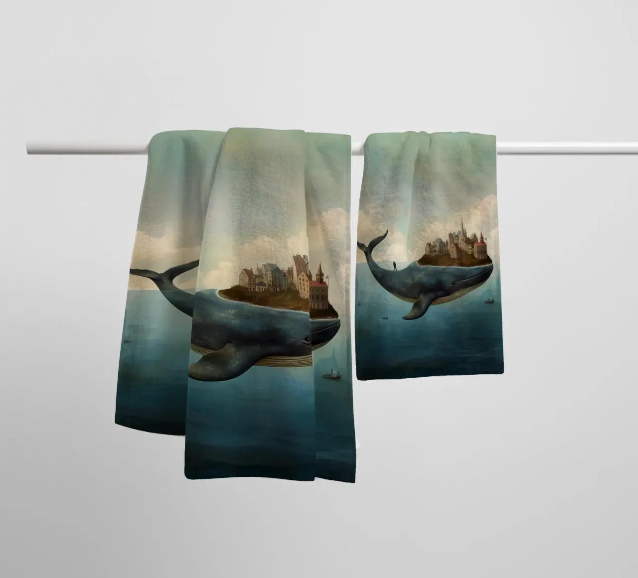The Journey of Worlds toalla de baño de christephania