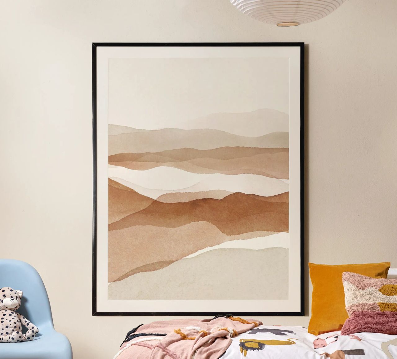 Abstrakte Landschaft – Erdtöne und Minimalismus Poster von Whole©