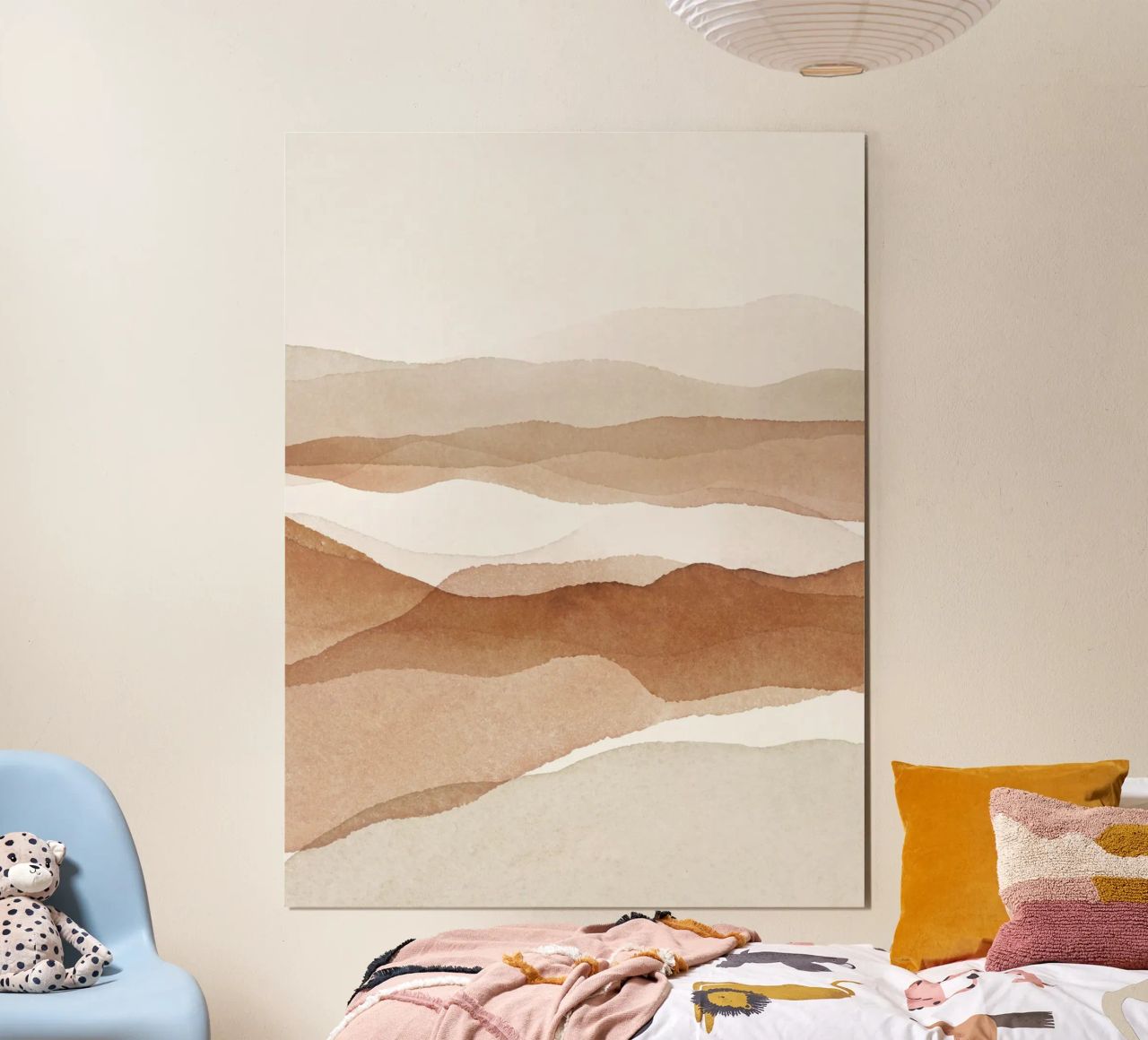 Abstrakte Landschaft – Erdtöne und Minimalismus Poster von Whole©