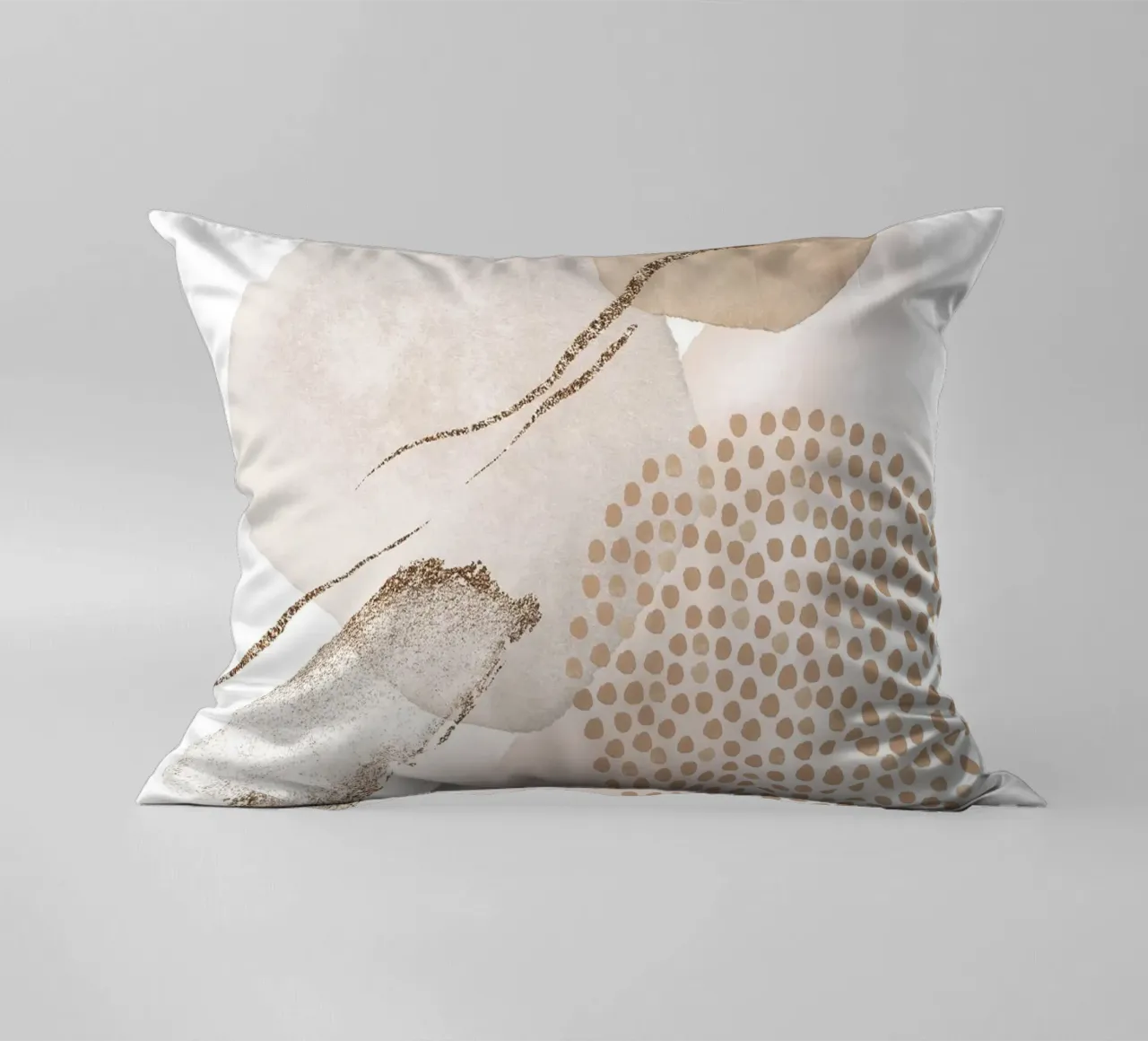 Elegant harmony - abstract shapes decorative cushion by Whole©