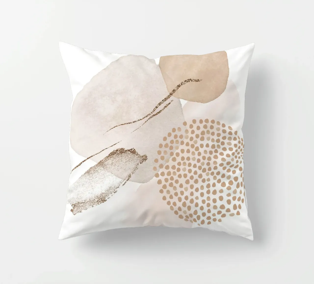 Elegant harmony - abstract shapes decorative cushion by Whole©