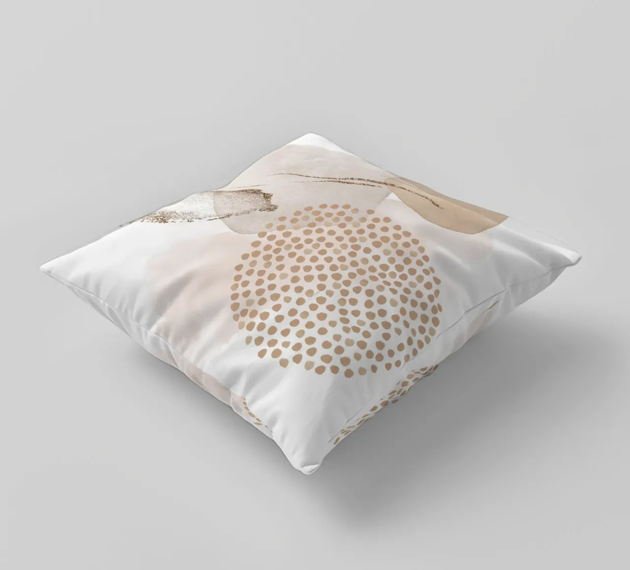 Elegant harmony - abstract shapes decorative cushion by Whole©