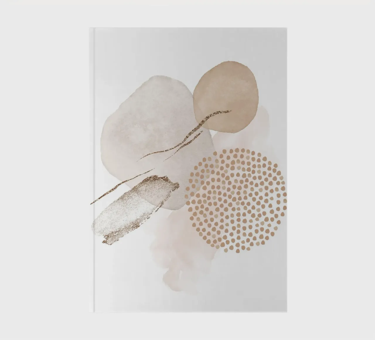 Elegant harmony - abstract shapes notebook by Whole©