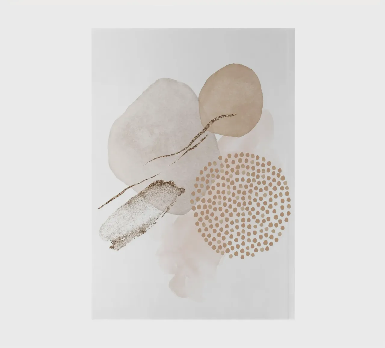 Elegant harmony - abstract shapes notebook by Whole©