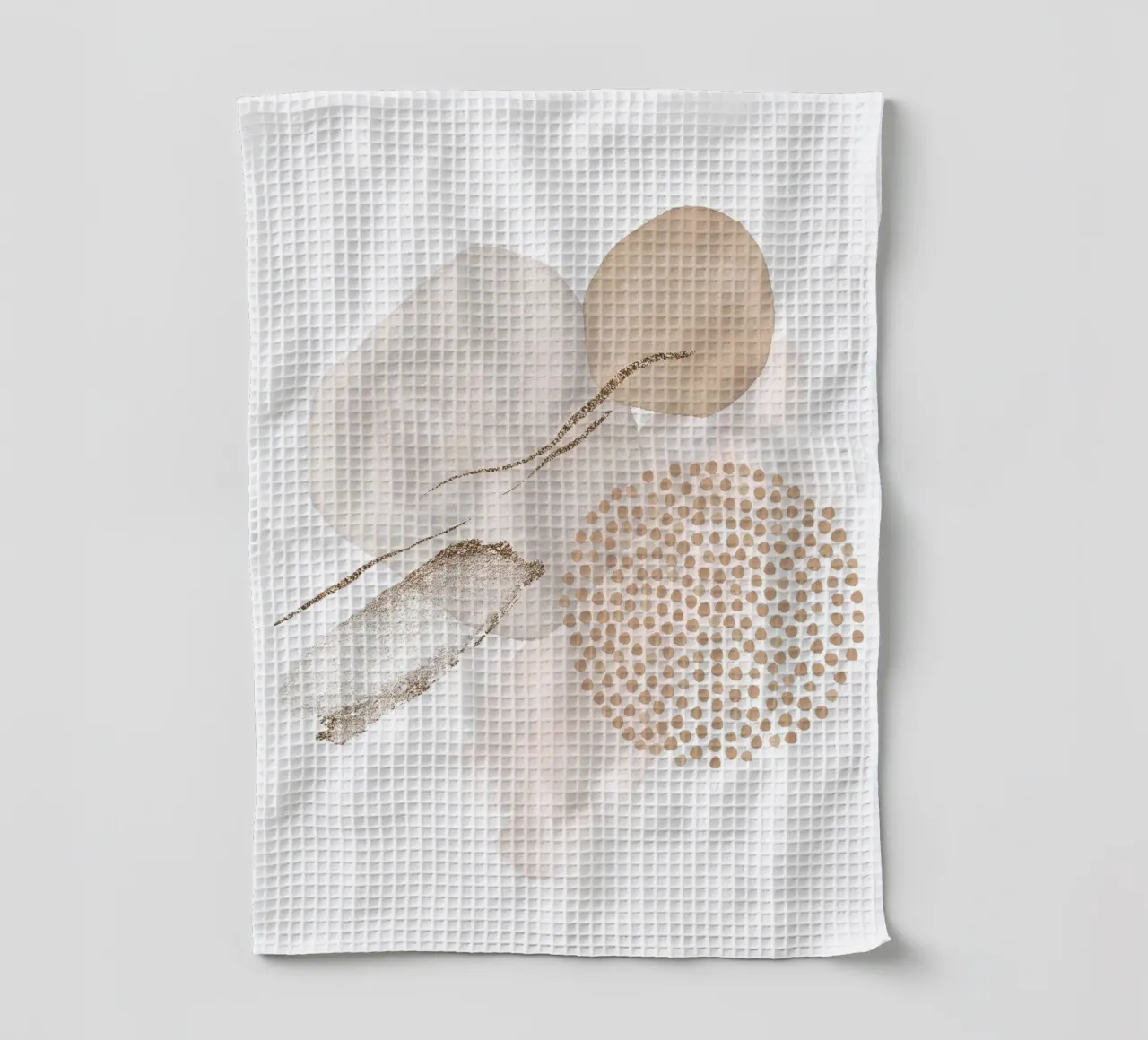 Elegant harmony - abstract shapes tea towel by Whole©