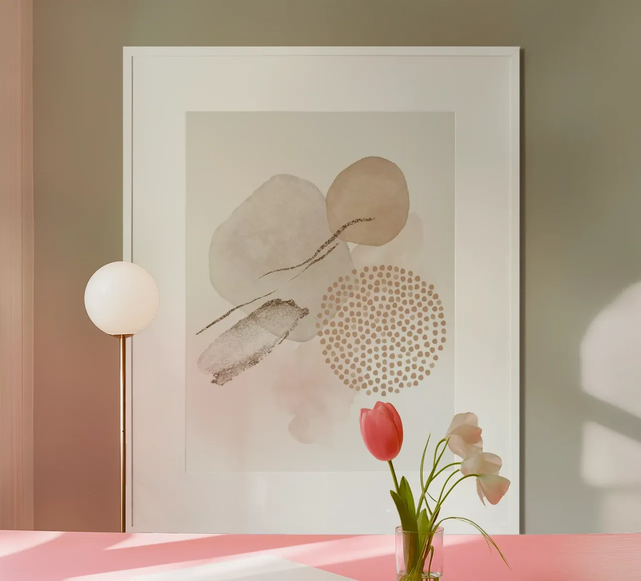 Elegant harmony - abstract shapes hahnemühle by Whole©