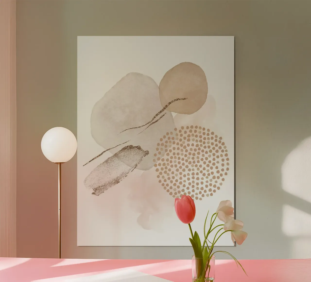 Elegant harmony - abstract shapes hahnemühle by Whole©