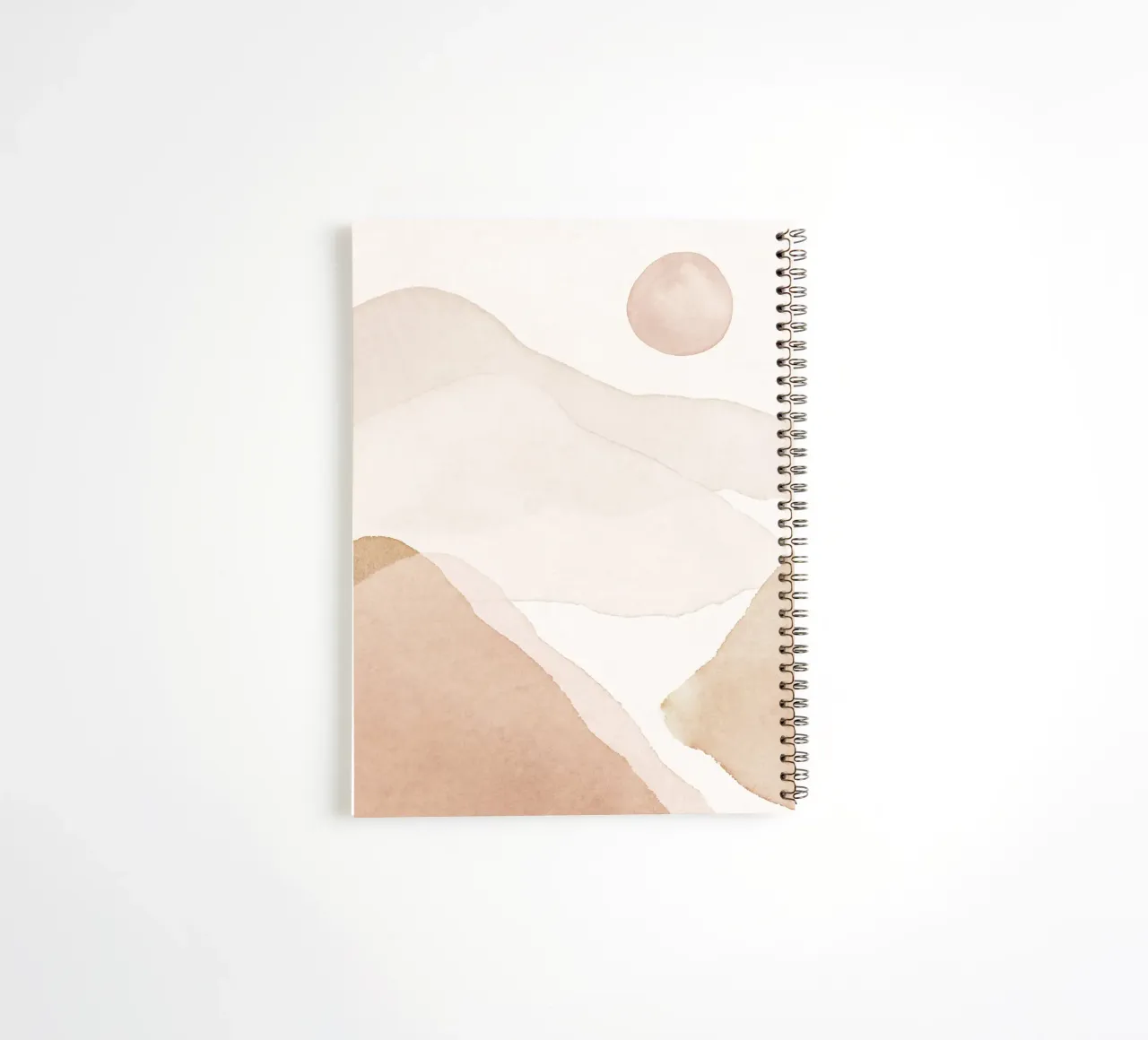 Gentle hills - abstract nature spiral notebook by Whole©