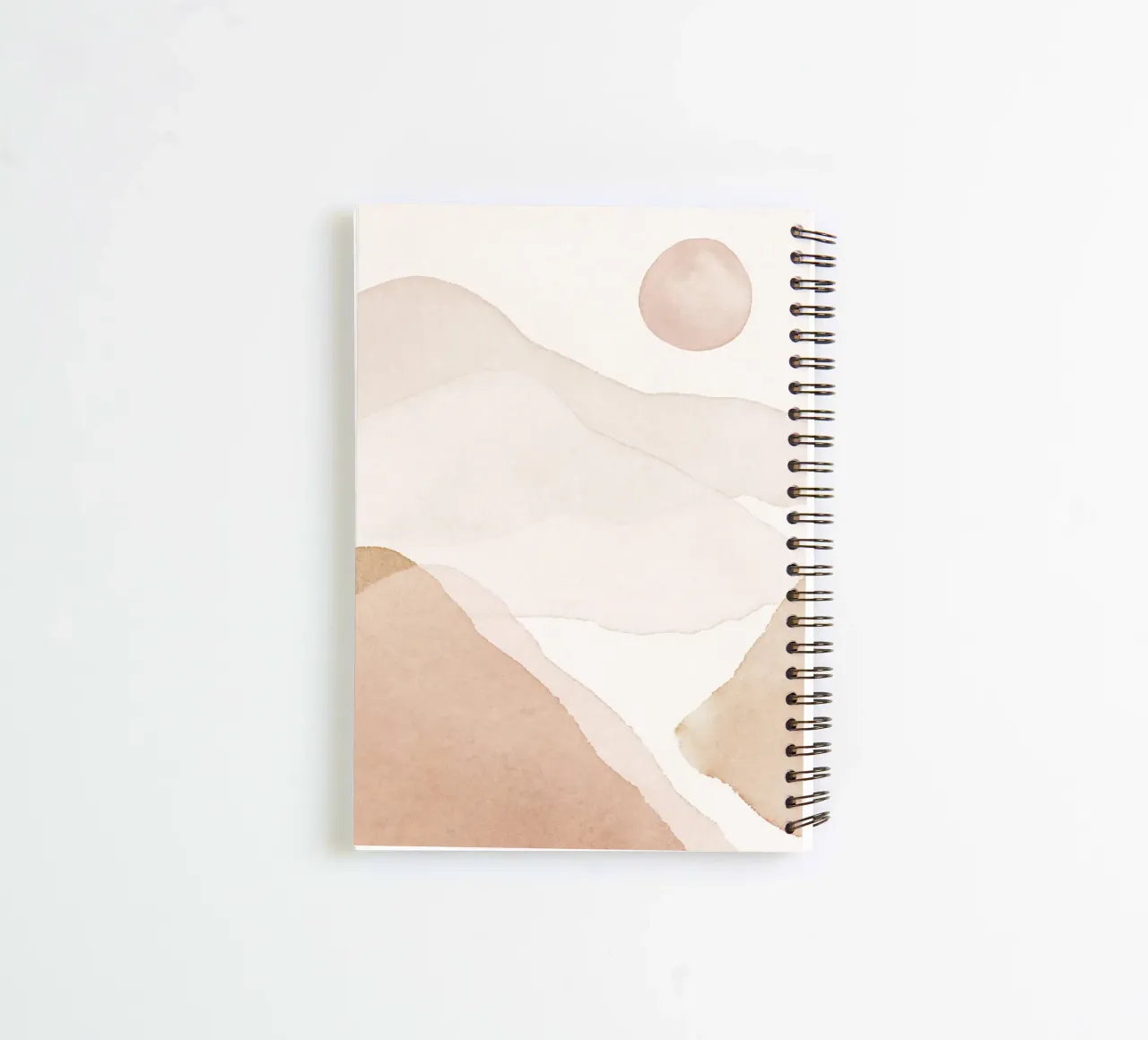 Gentle hills - abstract nature spiral notebook by Whole©