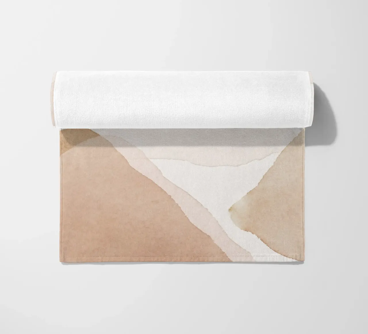 Gentle hills - abstract nature beach towel by Whole©