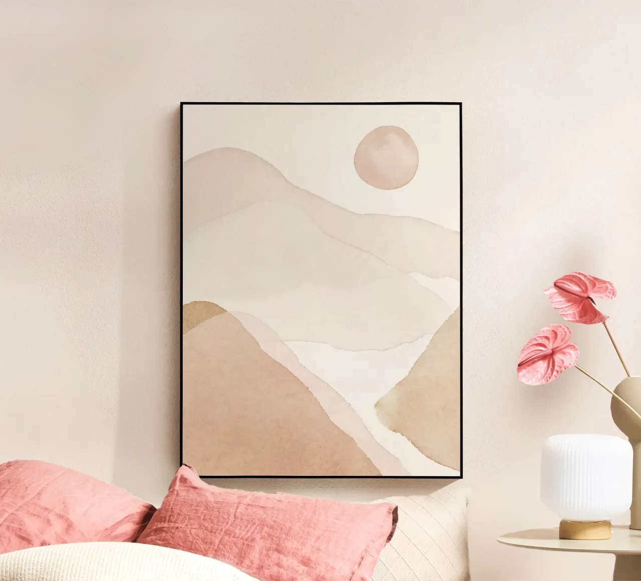 Gentle hills - abstract nature acrylic glass by Whole©