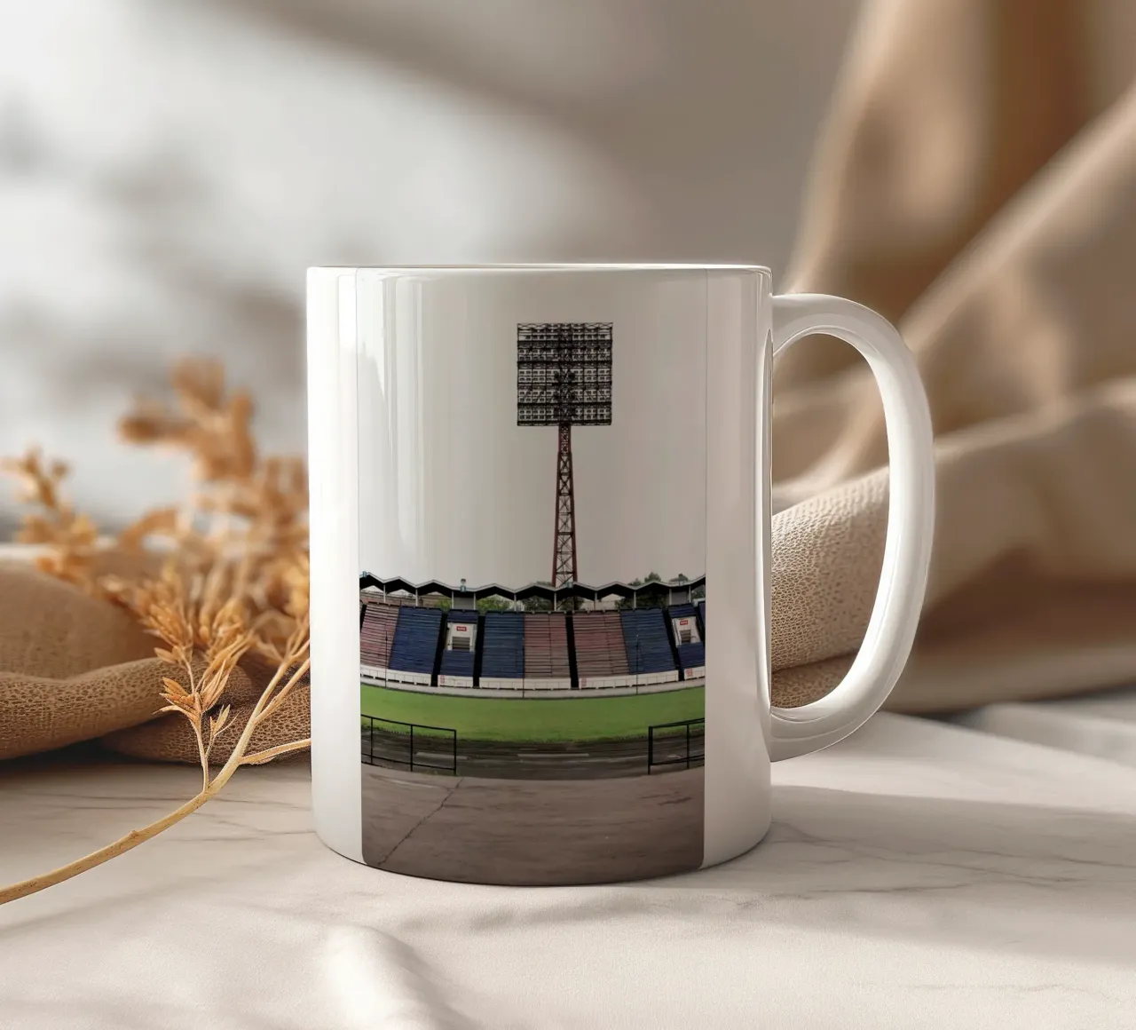 You Never Walk Alone ceramic mug by Jan Luzar