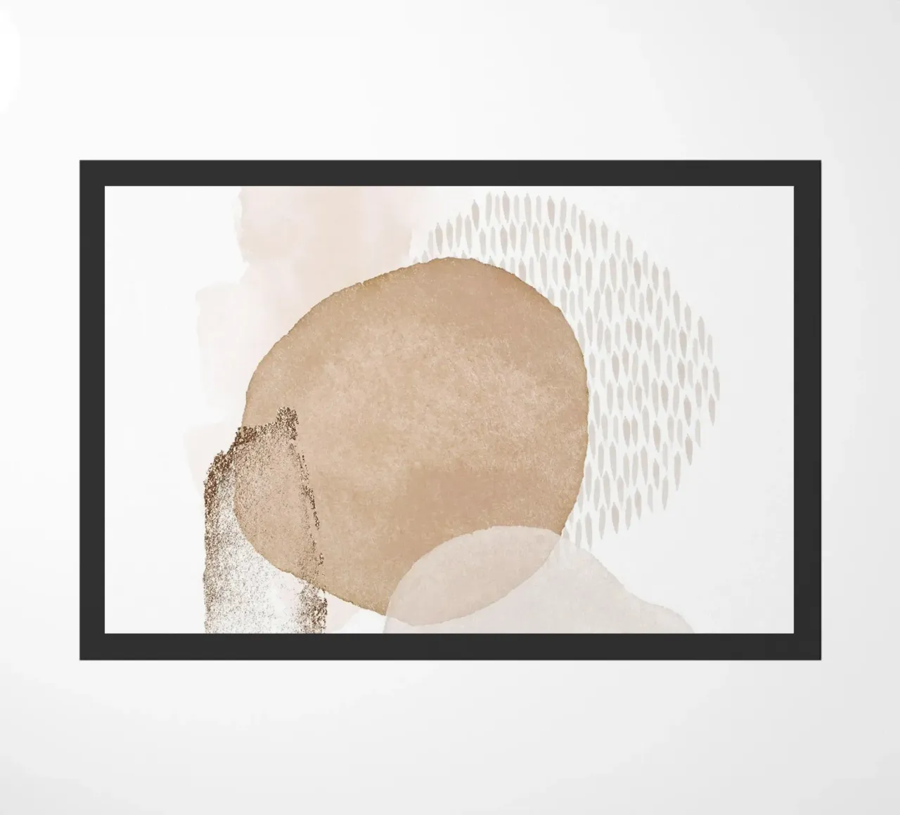 Beige Balance - Abstract shapes doormat by Whole©