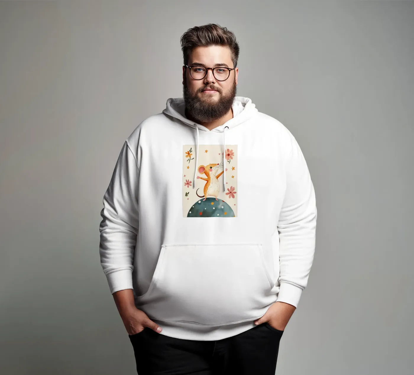 Tiny Planet Mouse hoodie by Lilo