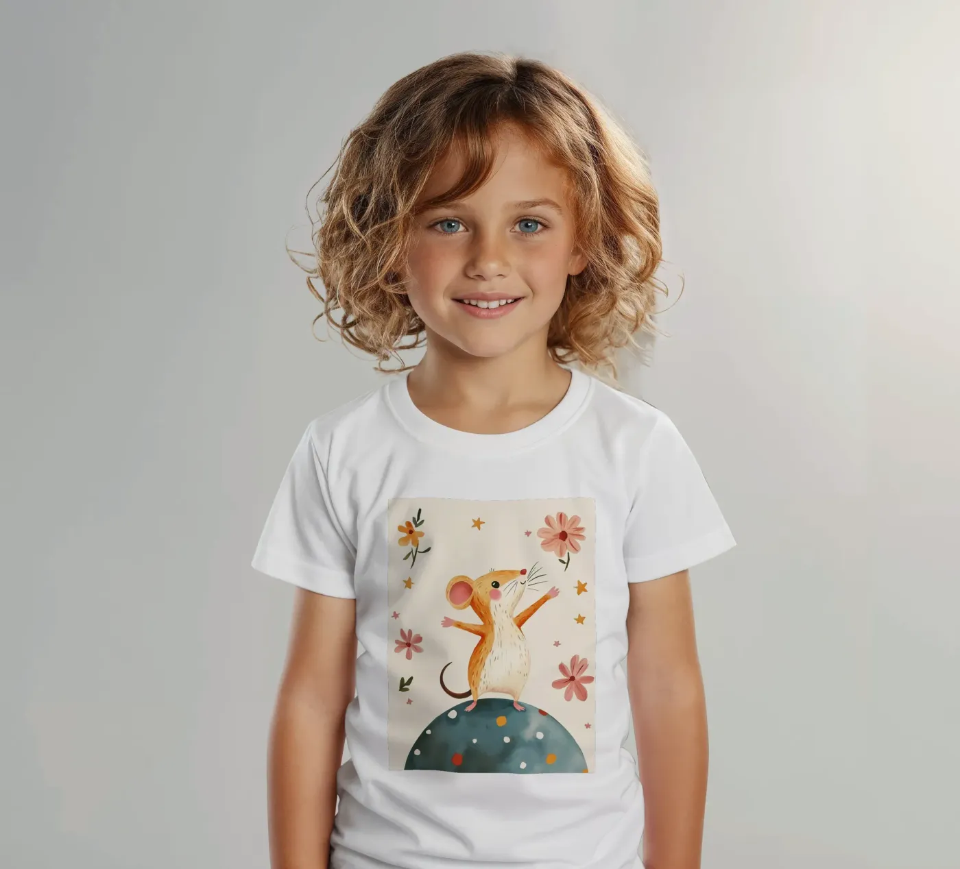 Tiny Planet Mouse Kinder T-Shirt von Lilo