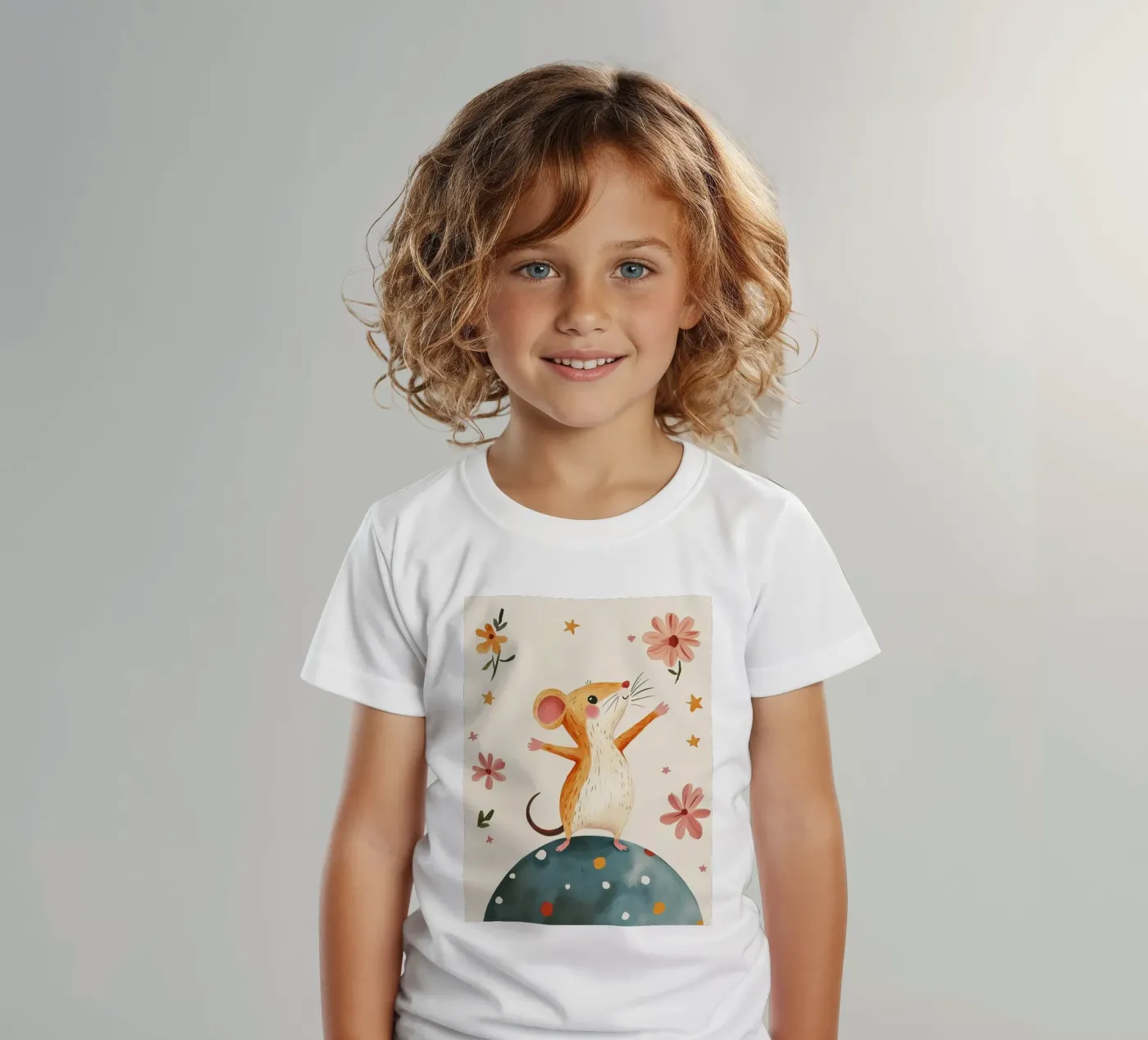 Tiny Planet Mouse Kinder T-Shirt von Lilo