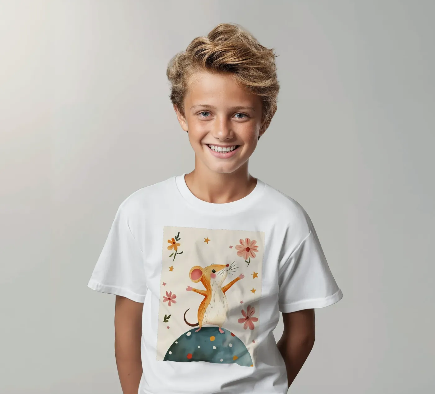 Tiny Planet Mouse Kinder T-Shirt von Lilo