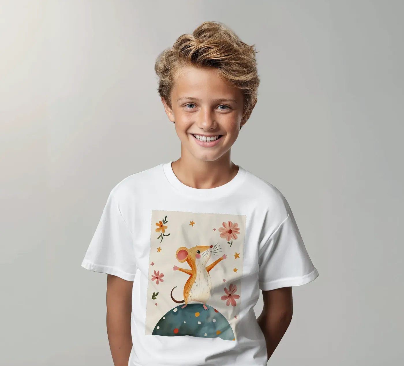 Tiny Planet Mouse Kinder T-Shirt von Lilo