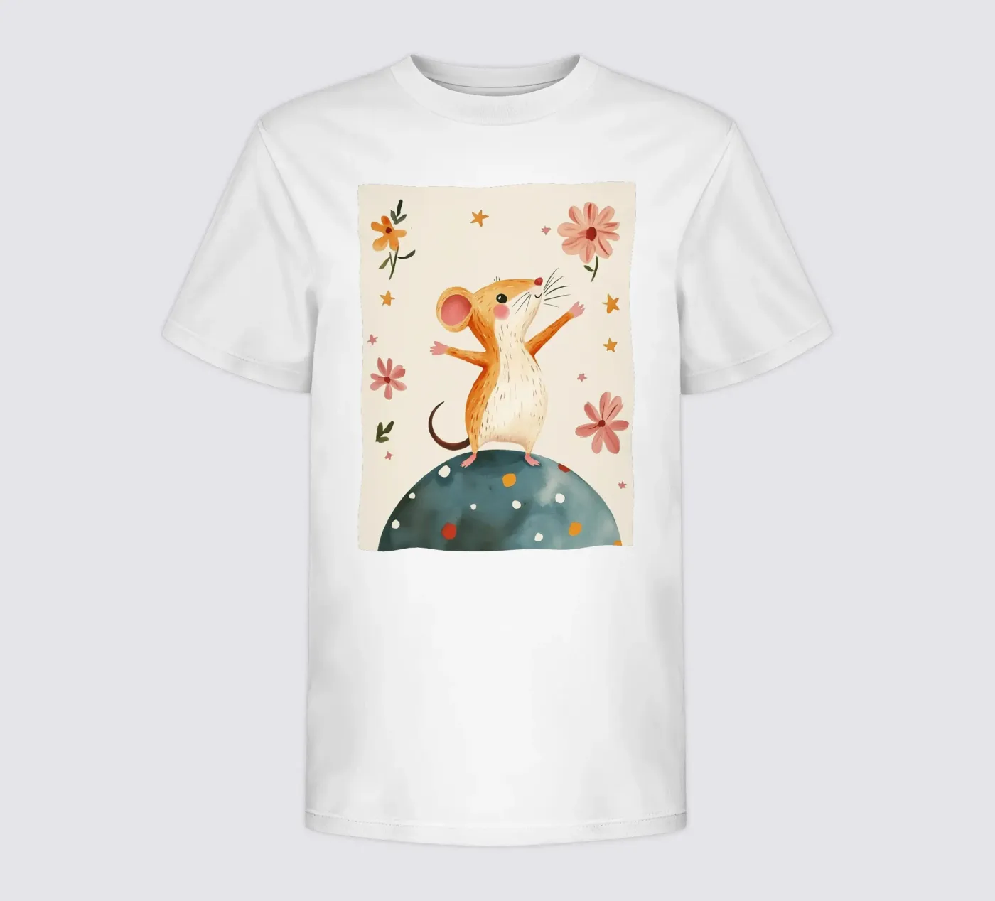 Tiny Planet Mouse Kinder T-Shirt von Lilo