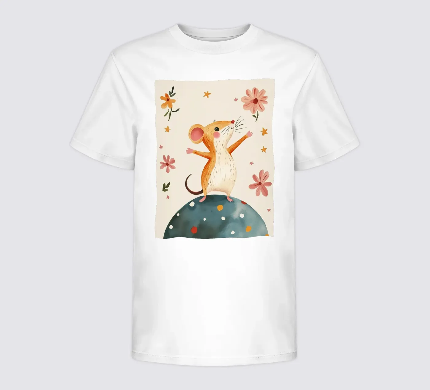 Tiny Planet Mouse Kinder T-Shirt von Lilo