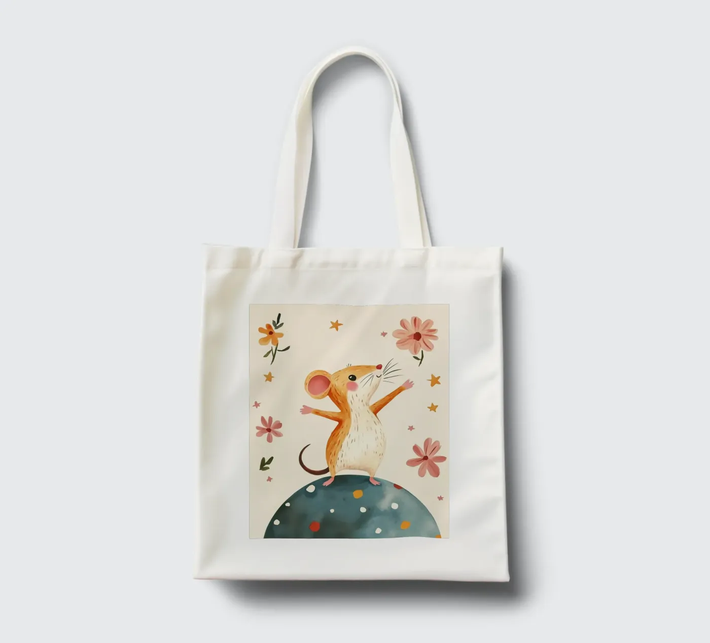 Tiny Planet Mouse tote bag by Lilo