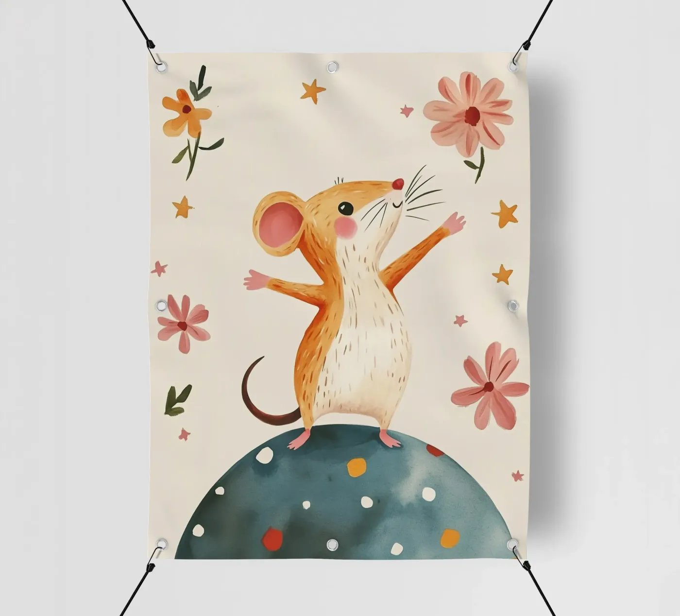 Tiny Planet Mouse PVC Plane von Lilo