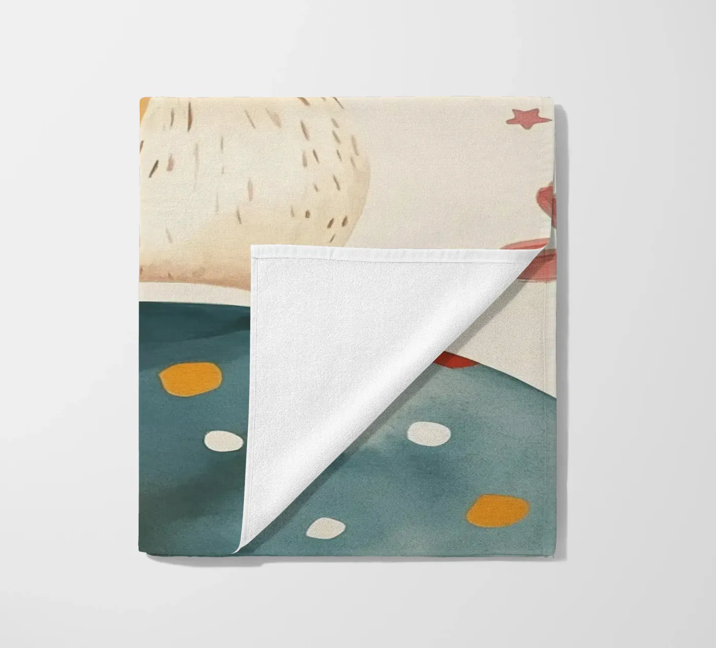 Tiny Planet Mouse beach towel by Lilo