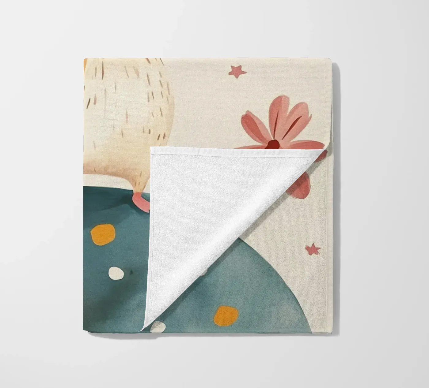Tiny Planet Mouse beach towel by Lilo