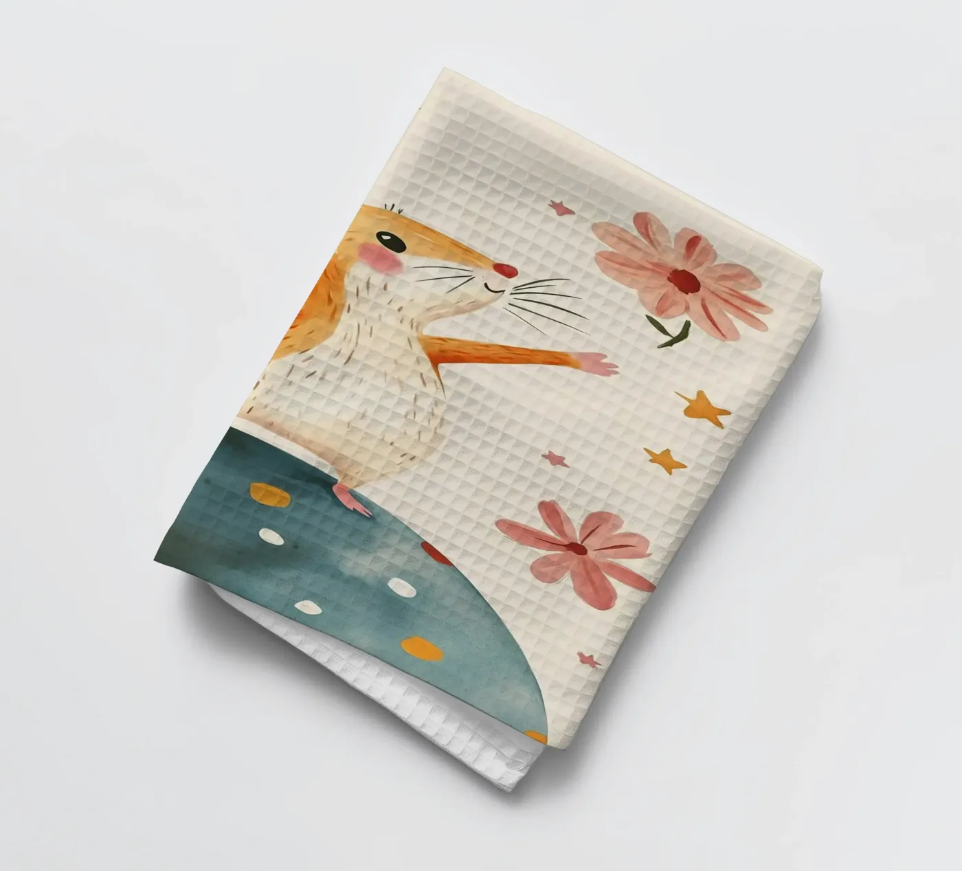Tiny Planet Mouse tea towel by Lilo