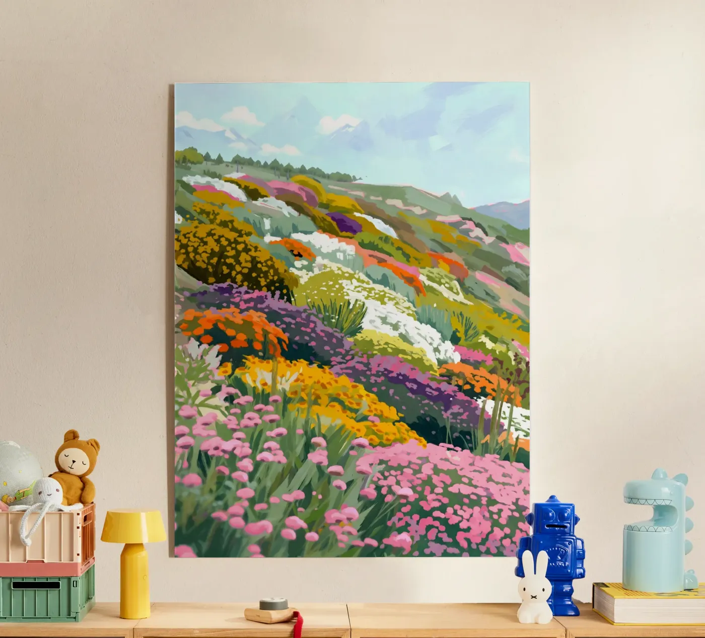 Blumenlandschaft Acryl-Glas von 83oranges.com