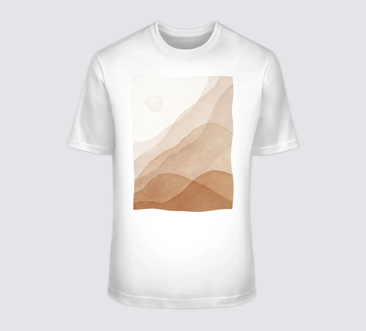 Gentle waves - Abstract landscape t-shirt by Whole©