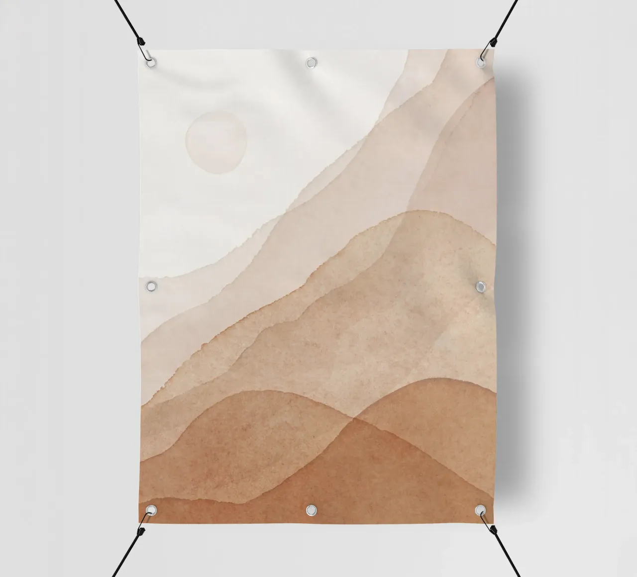 Zachte golven - Abstract landschap pvc-zeil van Whole©