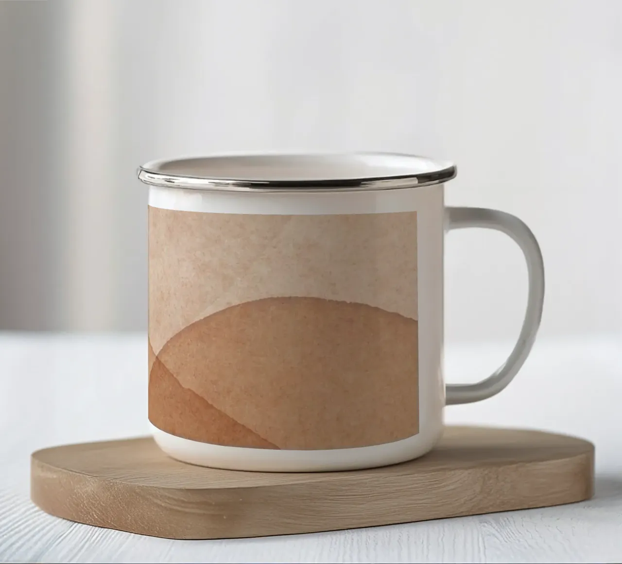 Onde delicate - Paesaggio astratto tazza in smalto da Whole©