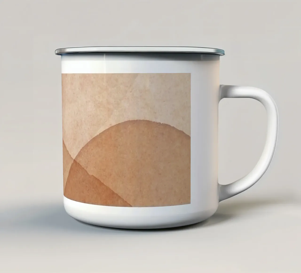 Onde delicate - Paesaggio astratto tazza in smalto da Whole©