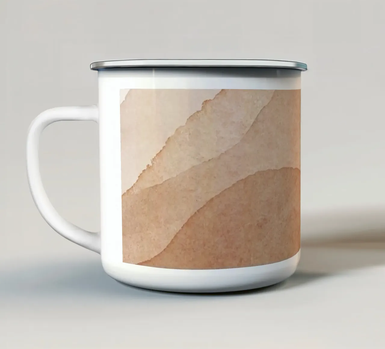 Onde delicate - Paesaggio astratto tazza in smalto da Whole©