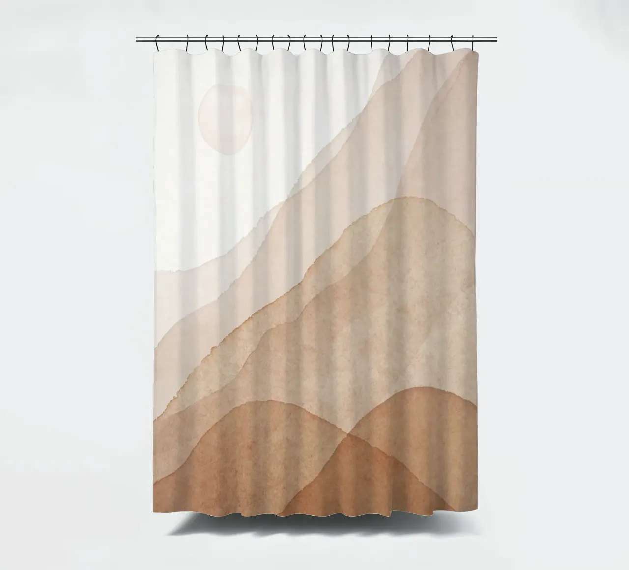 Zachte golven - Abstract landschap douchegordijn van Whole©