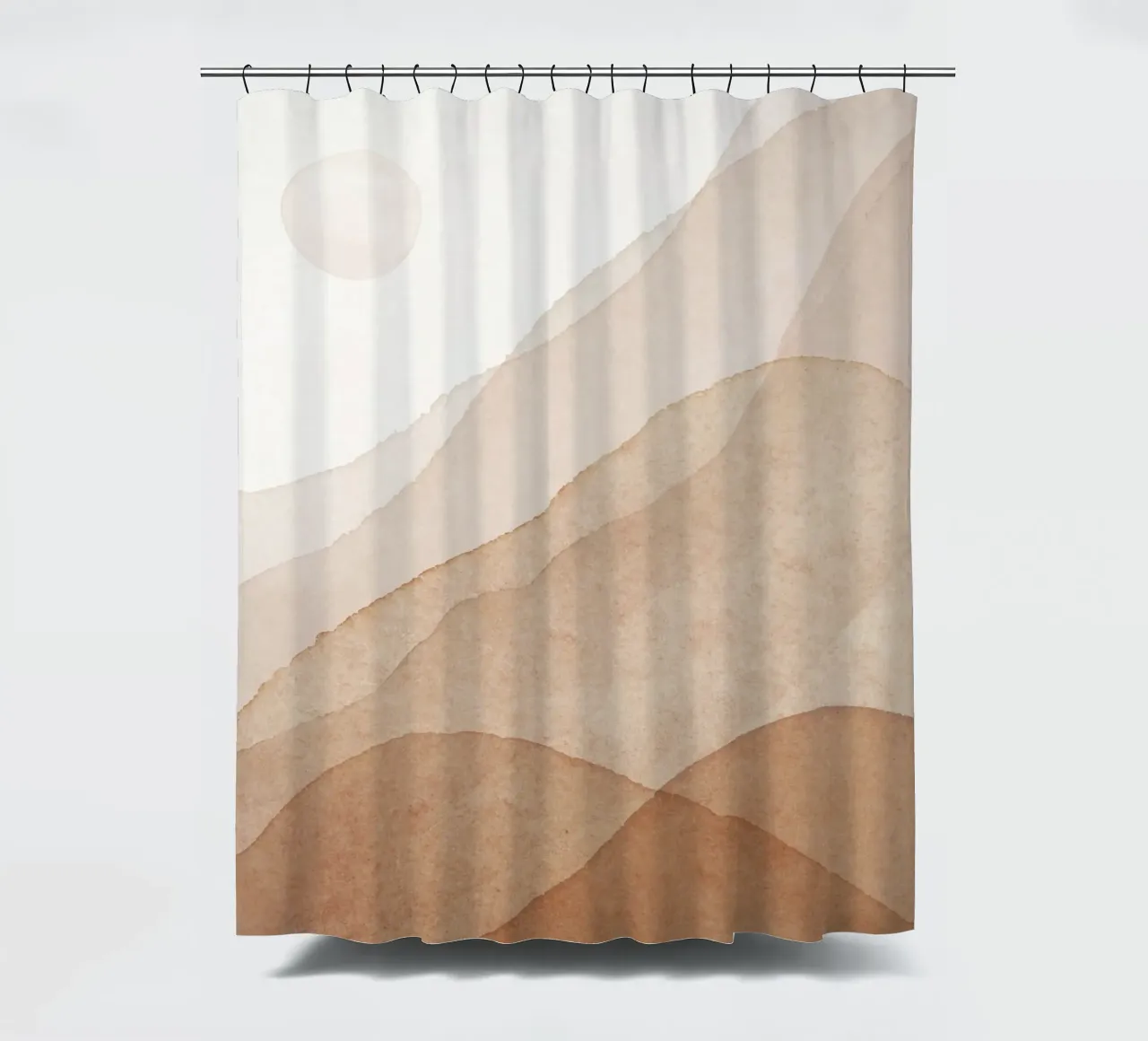 Zachte golven - Abstract landschap douchegordijn van Whole©