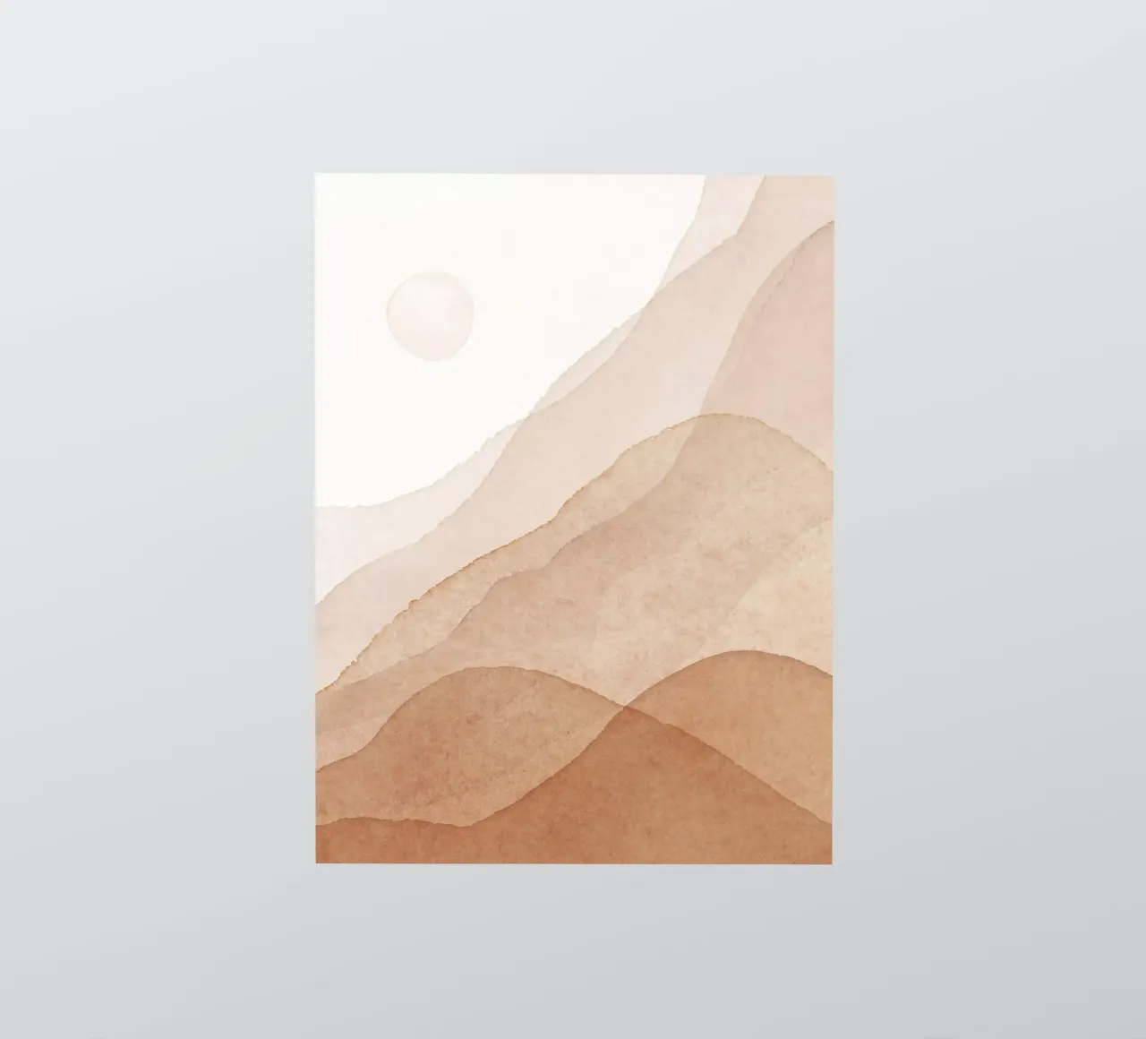 Gentle waves - Abstract landscape sticker by Whole©