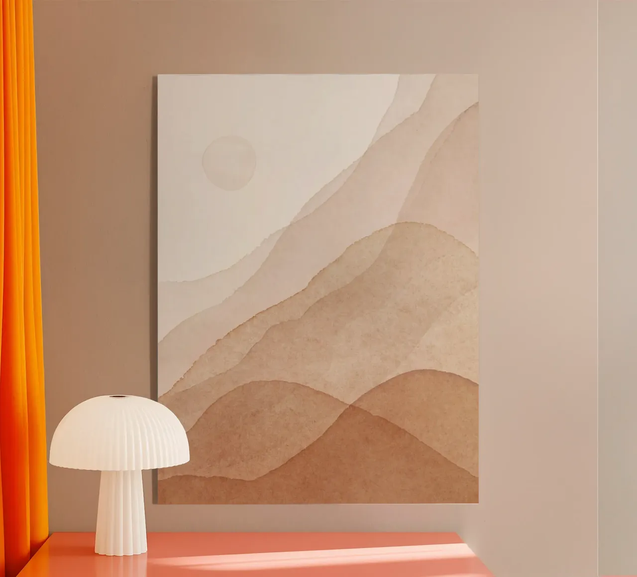 Gentle waves - Abstract landscape acrylic glass by Whole©