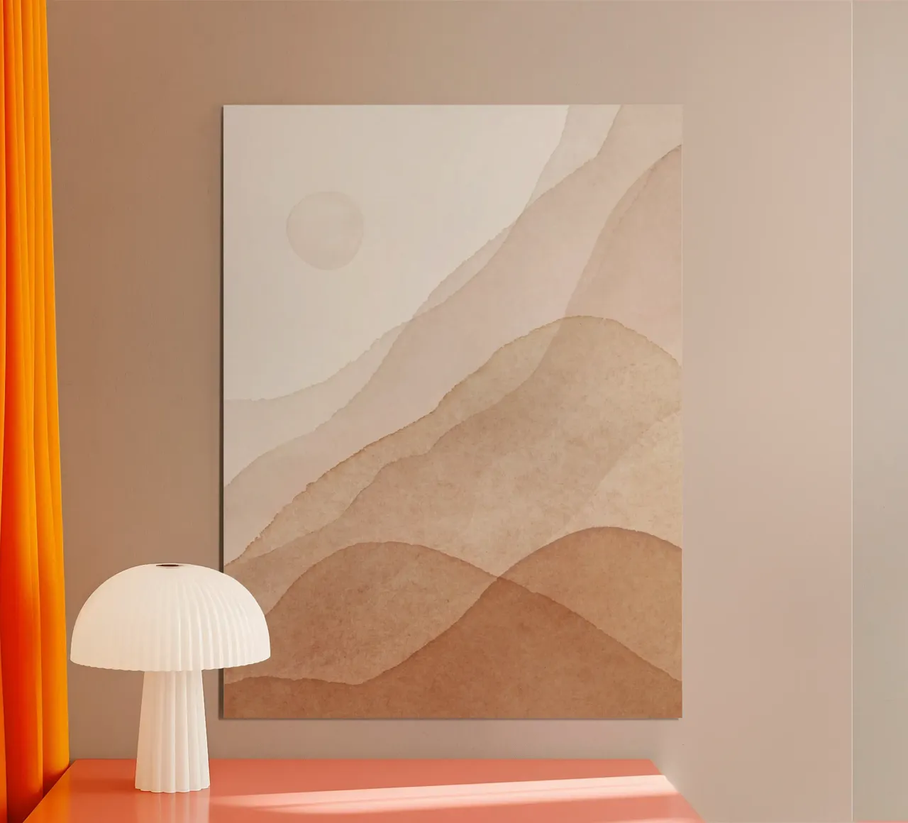 Sanfte Wellen – Abstrakte Landschaft Poster von Whole©