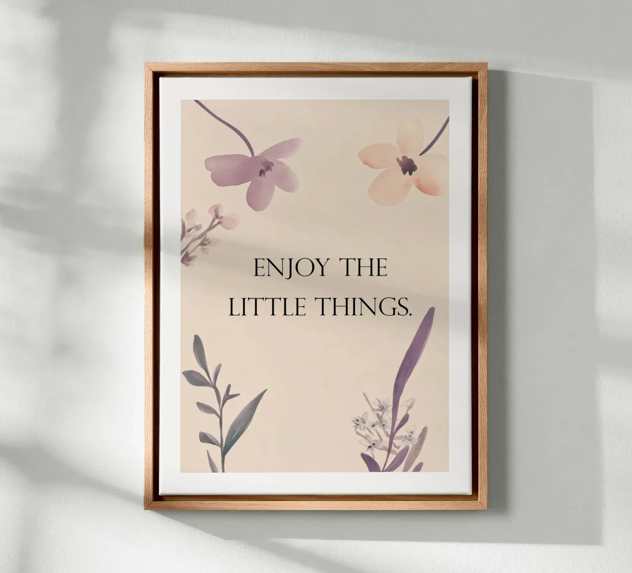 Enjoy The Little Things tela con Cornice a cassetta da treechild