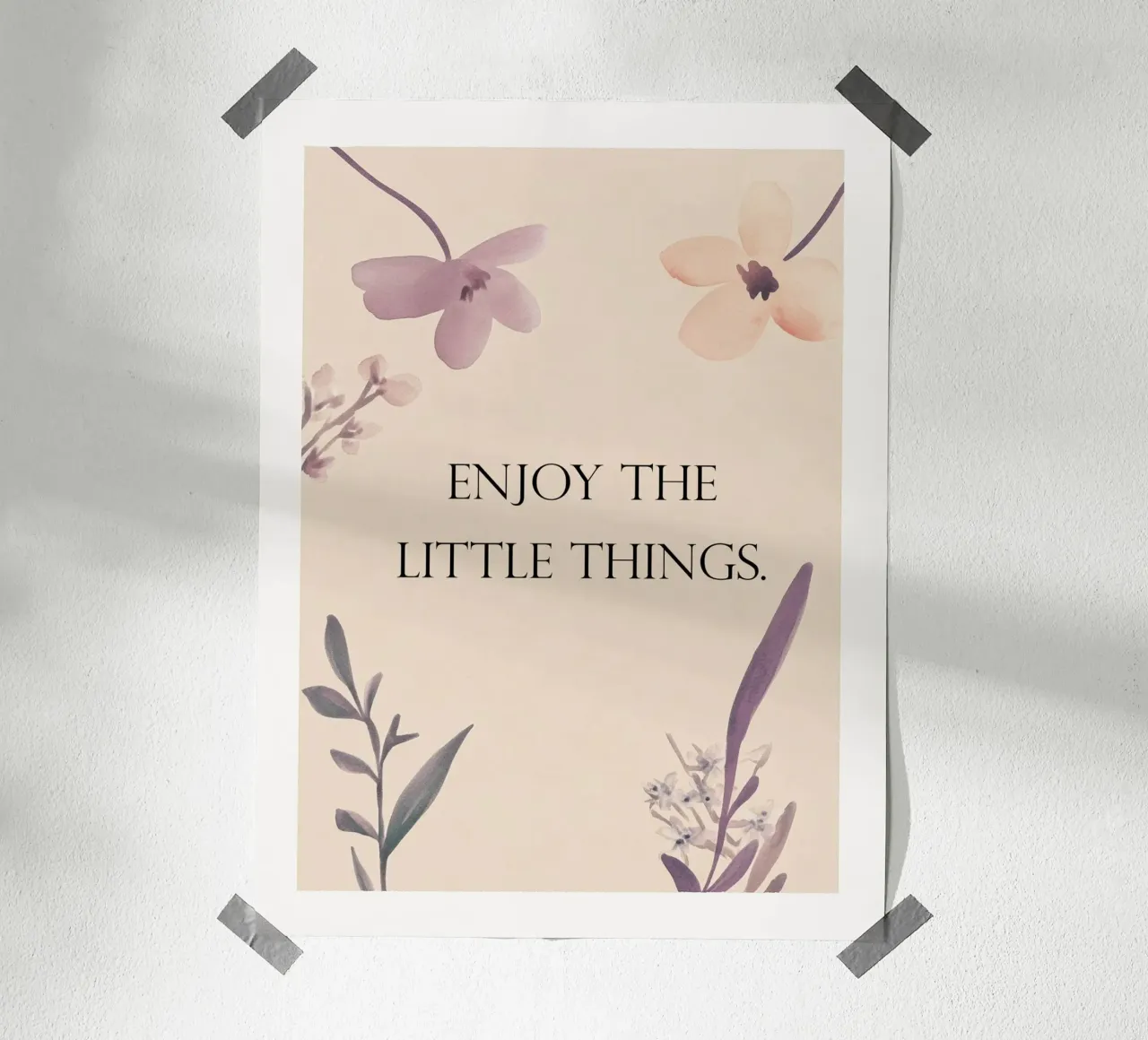 Enjoy The Little Things carta hahnemühle da treechild