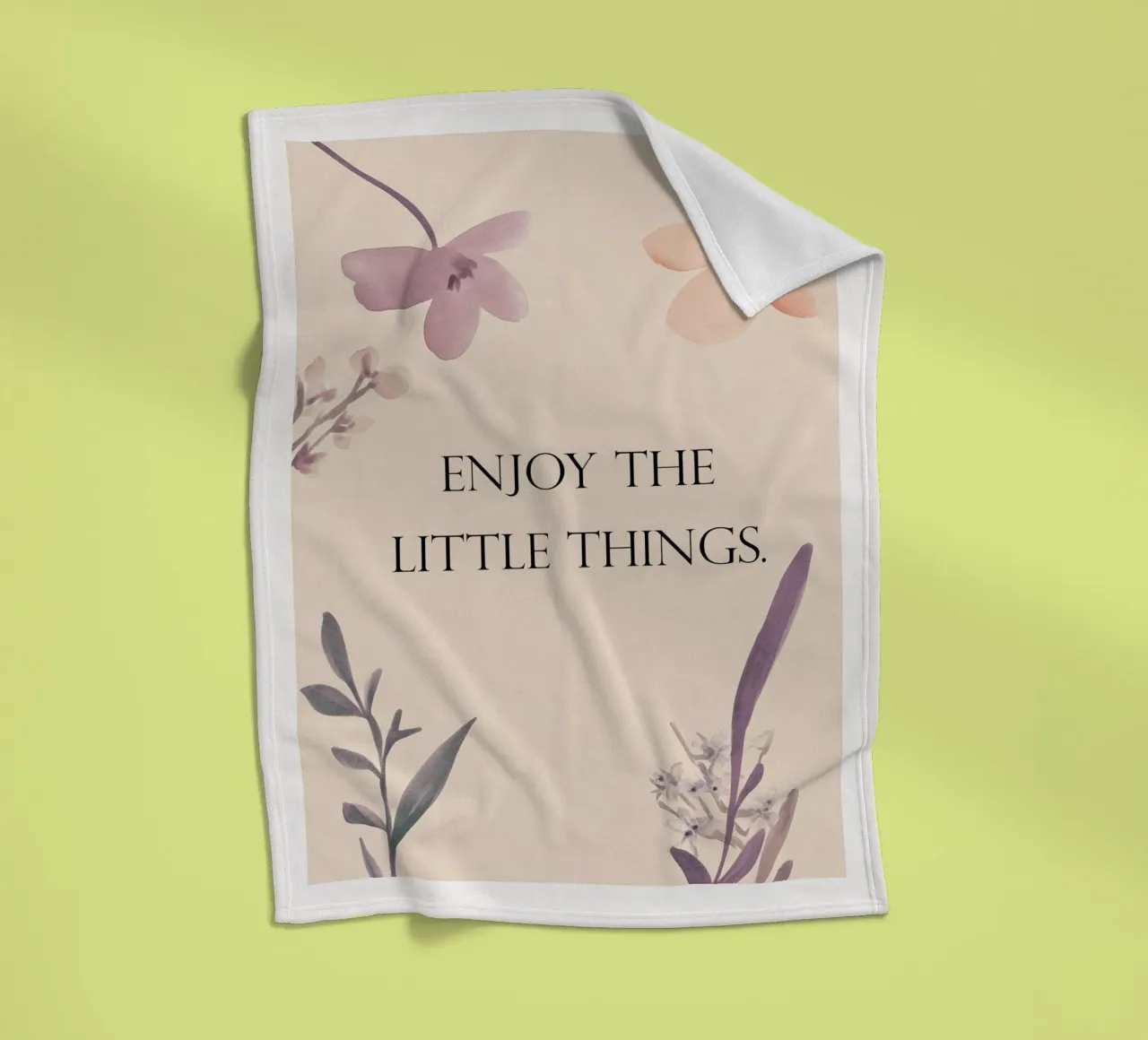 Enjoy The Little Things coperta in pile da treechild