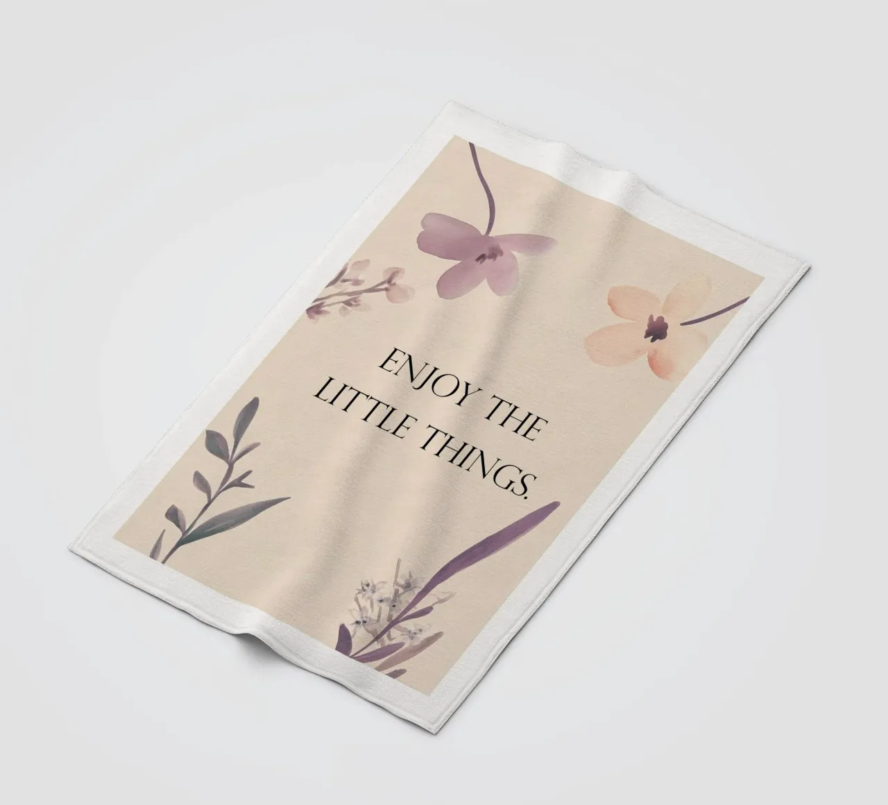 Enjoy The Little Things coperta in pile da treechild