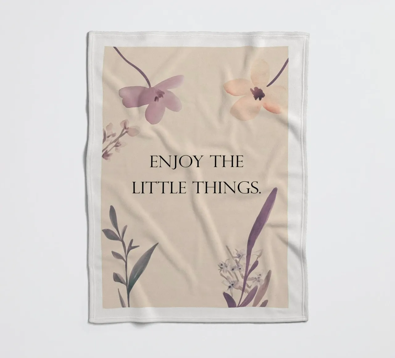Enjoy The Little Things coperta in pile da treechild
